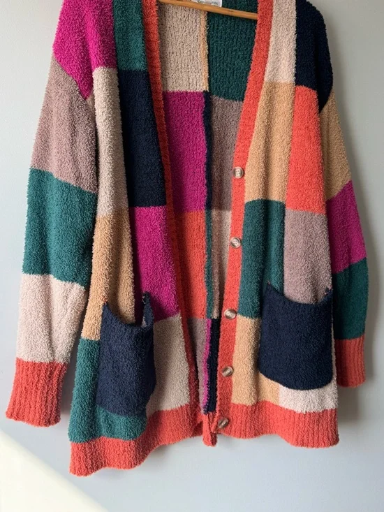 (XL) Grace & Lace cloud patchwork cardigan - Picture 3 of 6